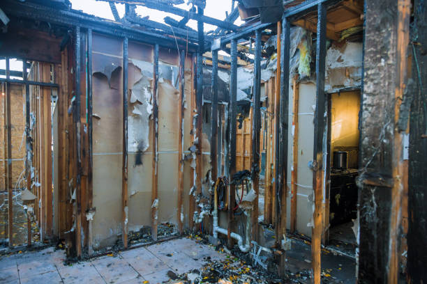 Professional Fire Damage Restoration technician working in Cedar Falls, IA